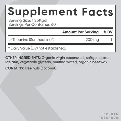Sports Research Double Strength L-Theanine - Nirvana Guru