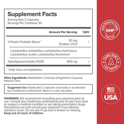 O Positiv URO Vaginal Probiotics for Women pH Balance with Prebiotics & Lactobacillus Probiotic Blend - Vaginal Health Supplement - Promote Healthy Vaginal Odor & Vaginal Flora, 60 Count (Pack of 1) Nirvana Guru