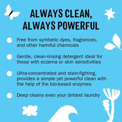 Molly's Suds Liquid Laundry Detergent | Clean Laundry Detergent Soap for Sensitive Skin | 2x Concentrated, High Efficiency (HE) | Unscented - 100 Loads Nirvana Guru