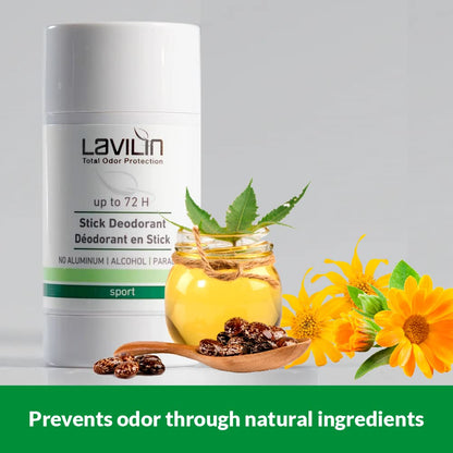 Lavilin Aluminum Free Natural Deodorant for Women and Men - Up to 72 Hours Odor Control