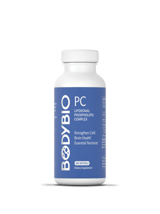 BodyBio PC - Phosphatidylcholine for Brain Health, Mental Clarity, Cognitive Function, Cellular Repair & Healthy Aging, Phospholipid Complex Supplement for Gentle Daily Detox Nirvana Guru
