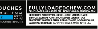 Fully Loaded Alpha Fuel Nootropic Pouches (Wintergreen Fuel) - Nootropic Energy Pouches with Caffeine, Alpha GPC, Tyrosine, Taurine, Guarana and More