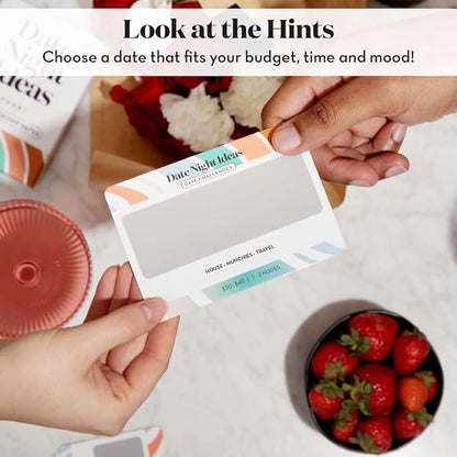 Romantic & Fun Scratch Off Date Night Ideas Card Game, Perfect Couple Gifts for Her or Him, Couple Gifts for Boyfriend, Girlfriend, Wife, Husband, Engagement, Birthday or Anniversaries nirvanaguru