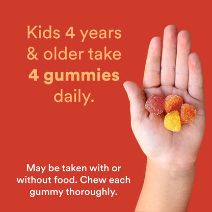 SmartyPants Kids Multivitamin Gummies - Improved Formula: Omega 3 (DHA/EPA), Vitamins D3, C, B12, B6, Vitamin A, K & Zinc, Gluten Free, Three Fruit Flavors, 60 Count (30 Day Supply)