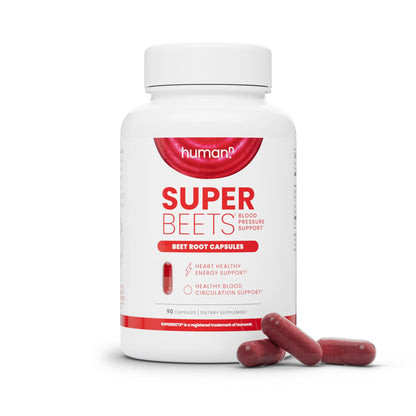 HumanN SuperBeets Beet Root Capsules Quick Release 1000mg, Helps Support Nitric Oxide Production, Blood Pressure, Heart Health, Contains Non-GMO Beetroot Powder, Studied Antioxidants 90 Count - Nirvana Guru