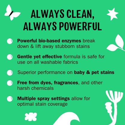 Molly's Suds Stain Remover Spray | Gentle Yet Powerful, Great for Baby & Pet Stains | Clean, Simple Ingredients (Fragrance Free) (16 Fl Oz (Pack of 2)) Nirvana Guru