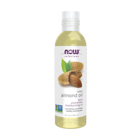 NOW Foods Solutions, Sweet Almond Oil, 100% Pure Moisturizing Oil, Promotes Healthy-Looking Skin, Unscented Oil, 16-Ounce,Package may vary - Nirvana Guru