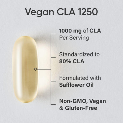 Sports Research CLA - 1250mg with Active Conjugated Linoleic Acid for Men and Women | Non-GMO, Soy & Gluten Free - 95% (180 Softgels)… - Nirvana Guru