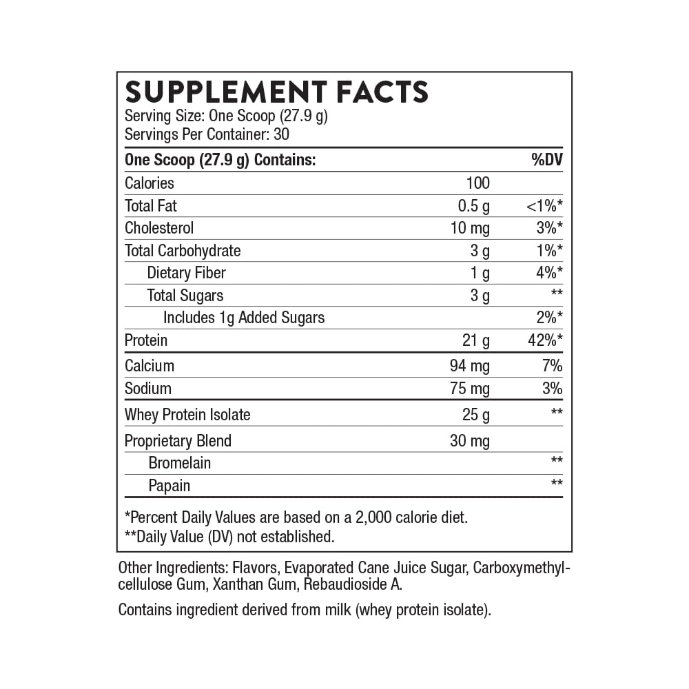 THORNE - Whey Protein Isolate - 21 Grams of Easy-to-Digest Whey Protein Powder - NSF Certified for Sport - Vanilla - 29.5 Ounces - 30 Servings - Nirvana Guru