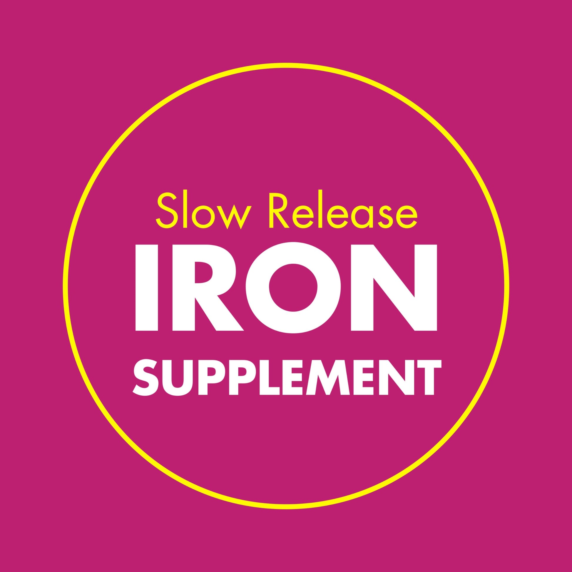 Slow Fe 45mg Iron Supplement for Iron Deficiency, Slow Release, High Potency, Easy to Swallow Tablets - 60 Count Nirvana Guru