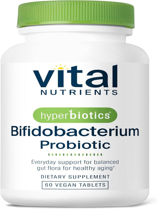 Hyperbiotics Vital Nutrients Bifidobacterium Probiotic | 7 Targeted Strains | Supports Immune and Digestive Health for Older Adults | Shelf-Stable | Vegan | 60 Tablets - Nirvana Guru