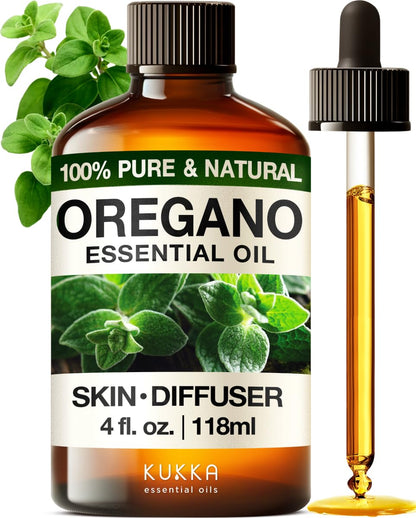 KUKKA essential oils 100% Pure & Natural Lavender Essential Oil for Diffuser, Body, Aromatherapy & Soap Making Scent (4 Fl Oz/118 ml)