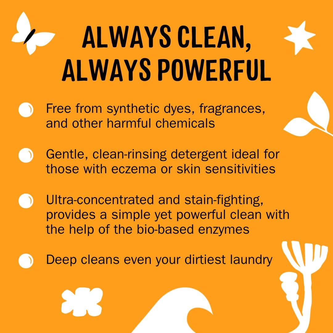 Molly's Suds Liquid Laundry Detergent | Clean Laundry Detergent Soap for Sensitive Skin | 2x Concentrated, High Efficiency (HE) | Unscented - 100 Loads Nirvana Guru