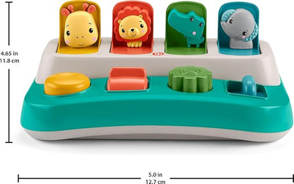 Fisher-Price Baby Early Learning Toy with Fine Motor Activities for Cause-and-Effect Play, Busy Buddies Pop-Up nirvanaguru