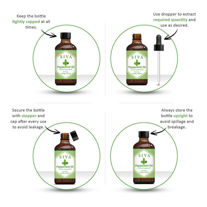 SIVA Lavender Essential Oil - 4 Fl Oz – Natural Lavender Oil - for Diffuser, Face, Skin Care, Aromatherapy, Hair Care, Scalp and Body Massage - with Dropper - Nirvana Guru