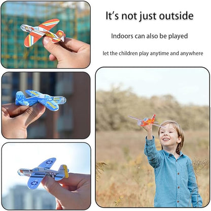 Manmel 50 Pcs Foam Gliders Planes Toys for Kids, Paper Airplane, Party Favors Goodie Bag Stuffers, Outdoor Flying Toys, Bulk for Classroom Prizes Boys and Girls nirvanaguru