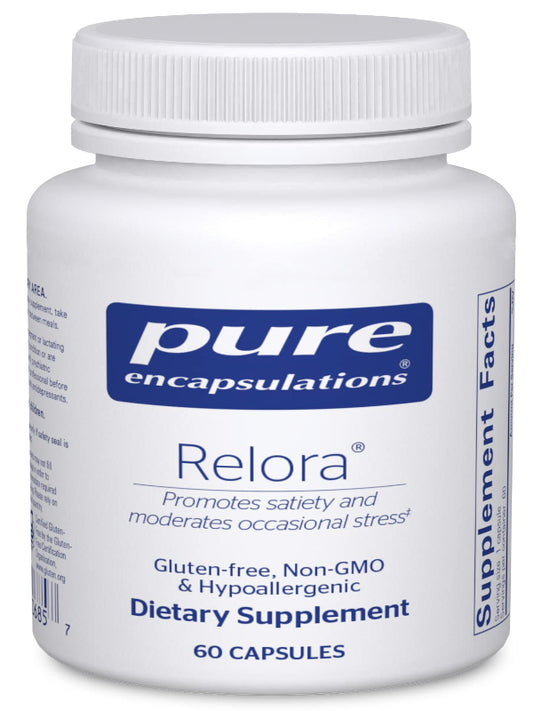 Pure Encapsulations Relora | Hypoallergenic Supplement Promotes Healthy Cortisol and DHEA Production and Moderates Occasional Stress | 60 Capsules - Nirvana Guru