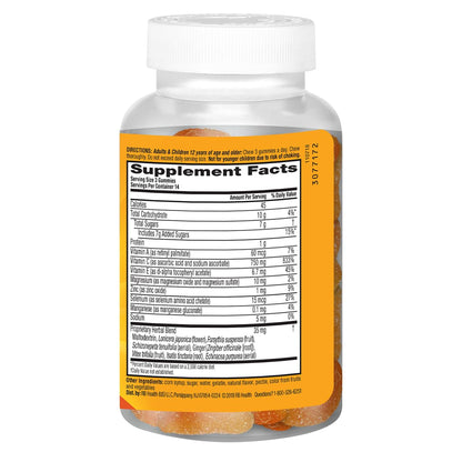 Airborne 750mg Vitamin C Immune Support Supplement Gummies for Adults, Zesty Orange Flavor, Gluten Free Crafted Blend with Powerful Antioxidants Vitamins C & E, 42 Gummies (2 Pack) Nirvana Guru