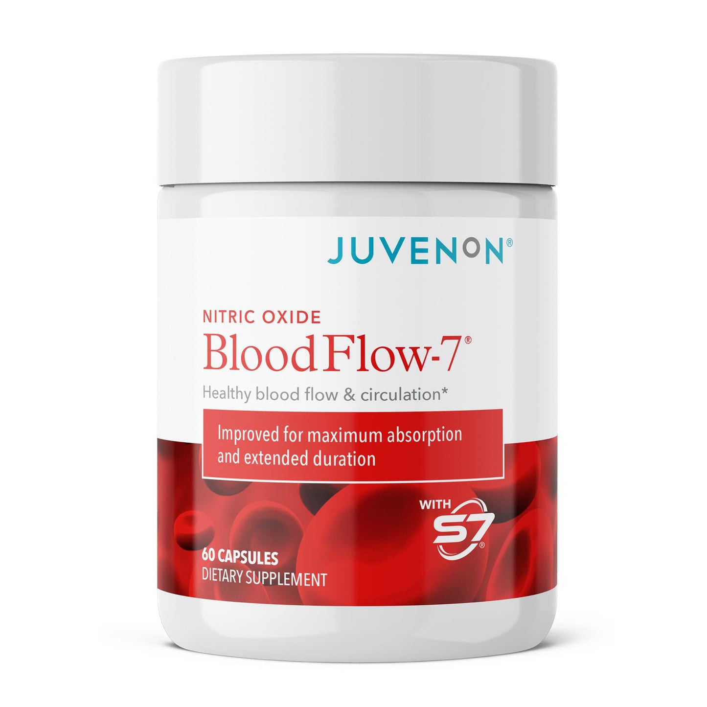 Juvenon BloodFlow-7 Nitric Oxide Supplement with Nitrosigine Nirvana Guru