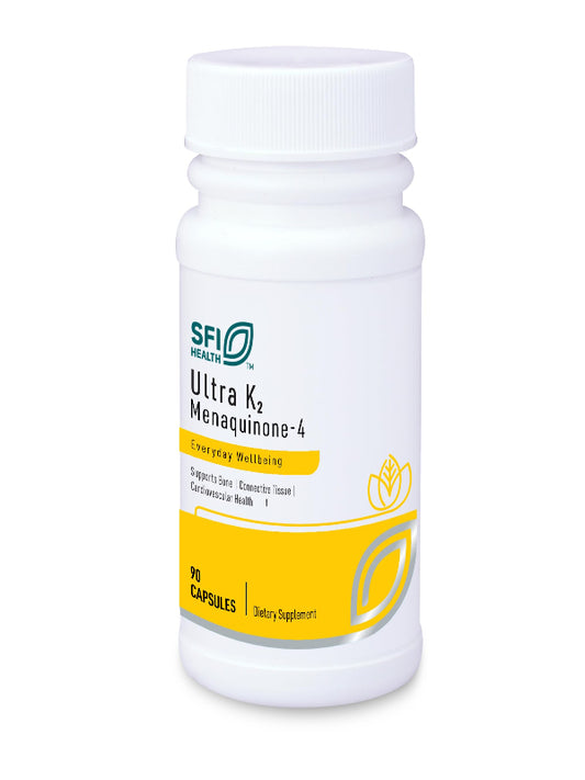 Klaire Labs Ultra K2 Menaquinone - 4 - Vitamin K2 Supplement with 15mg of Vitamin K2 MK4 per Capsule - Support Bone & Cardiovascular Health - Hypoallergenic & Vegan Vitamin K (90 Capsules) Nirvana Guru