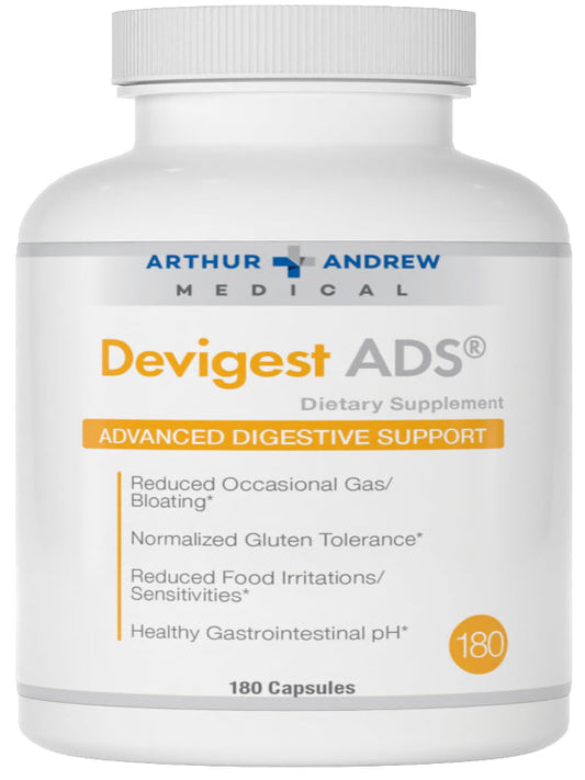 Arthur Andrew Medical - Devigest ADS, Advanced Digestive Support, Relief for Lactose Intolerance and Casein Sensitivities, Vegan, Non-GMO, 180 Capsules Nirvana Guru
