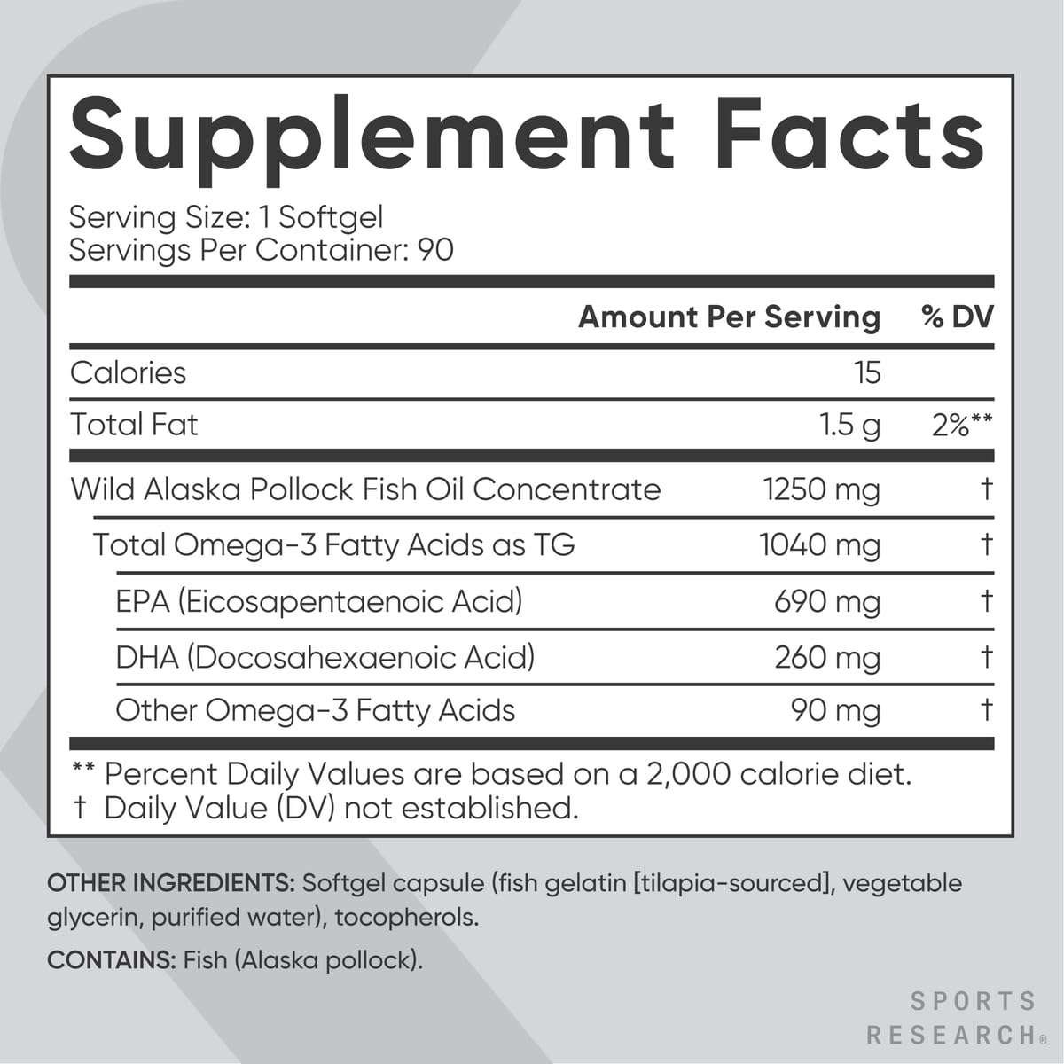 Sports Research Total Omega-3 Fish Oil from Wild Sockeye Salmon, Alaska Pollock, Antarctic Krill, Astaxanthin + Phospholipids & Wax Esters for Absorption | 960mg of EPA & DHA - Fresh Lemon Scent (120 - Nirvana Guru