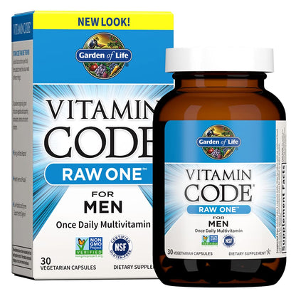 Garden of Life Multivitamin for Men, Vitamin Code Raw One - Once Daily, Vitamins Plus Fruit, Veggies & Probiotics, 75 Count - Nirvana Guru