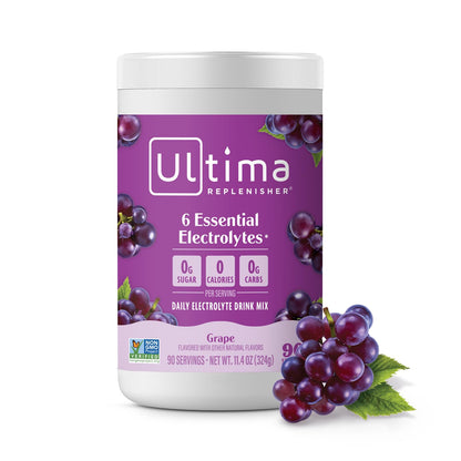Ultima Replenisher Daily Electrolyte Powder Drink Mix – Sugar Free – Lemonade, 90 Servings – Hydration Powder with 6 Key Electrolytes and Trace Minerals – Keto Friendly, Vegan, Non-GMO - Nirvana Guru