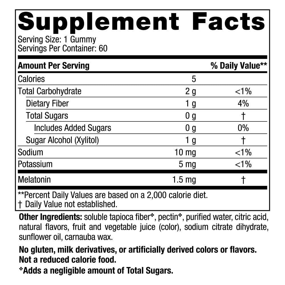 Nordic Naturals Zero Sugar Melatonin Gummies, Raspberry - 120 Gummies - 1.5 mg Melatonin - Great Taste - Restful Sleep, Antioxidant Support - Non-GMO, Vegan - 120 Servings - Nirvana Guru
