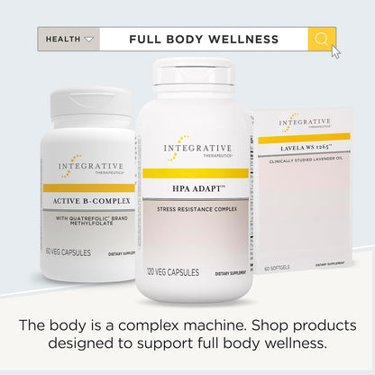 Integrative Therapeutics HPA Adapt - Supports a Healthy Stress Response* - Positive Outlook Supplement with Ashwagandha, Maca, Holy Basil & Rhodiola - Gluten-Free & Soy-Free - 120 Vegan Capsules - Nirvana Guru