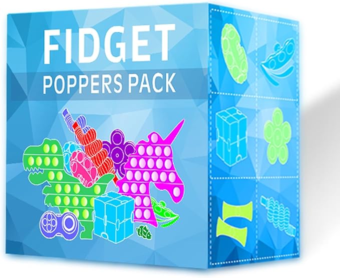 Fidget Toys, 120 Pack Fidgets Set Stocking Stuffers for Kids Party Favors Autism Sensory Toy Bulk Adults Kids Boys Girls Teens Stress Autistic ADHD Anxiety Carnival Treasure Classroom Prizes nirvanaguru