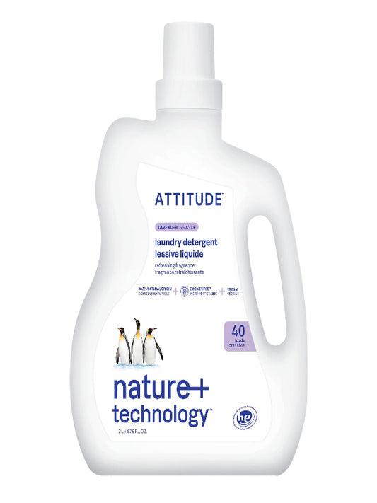ATTITUDE Liquid Laundry Detergent, EWG Verified, HE Compatible, Plant-Based & Vegan, Natural Laundry Soap, Mountain Fresh Scent, 40 Loads, 67.6 Fl Oz Nirvana Guru
