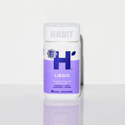 Habit Libido Supplement 2 Pack (120 Capsules) - New Look, Natural Aphrodisiac Blend with Maca, Ashwagandha L-Arginine, Supports Energy and Performance, Vegan, Non-GMO