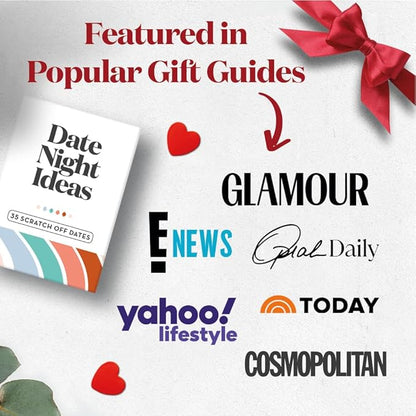 Romantic & Fun Scratch Off Date Night Ideas Card Game, Perfect Couple Gifts for Her or Him, Couple Gifts for Boyfriend, Girlfriend, Wife, Husband, Engagement, Birthday or Anniversaries nirvanaguru