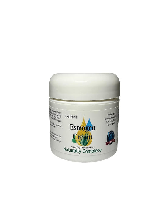 Estrogen Cream 2 oz. Jar | Non GMO | Soy Free | Gluten Free | Fragrance Free Nirvana Guru