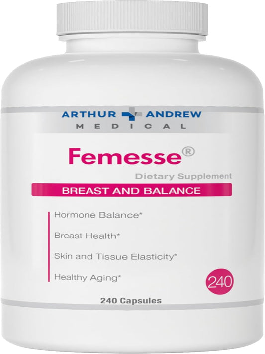 Arthur Andrew Medical, Femesse, Breast and Balance, Beauty and Hormone Support, Vegan, Gluten Free, 240 Capsules (60 Servings) Nirvana Guru