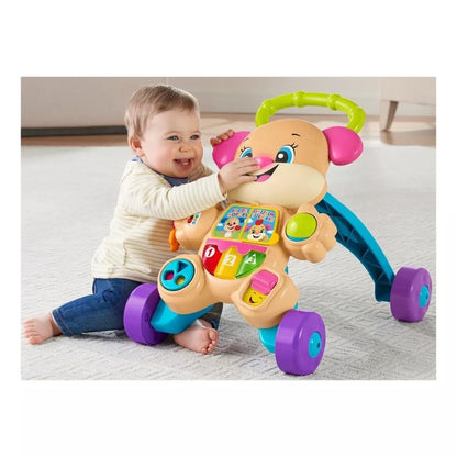 Fisher-Price Baby Toy Laugh & Learn Smart Stages Sis Walker with Educational Music Lights & Activities for Infants Ages 6+ Months Nirvana Guru