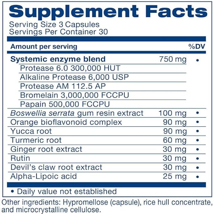 HEAL-N-SOOTHE Proteolytic Enzymes - Natural Joint Support Supplement - Unique Blend of Bromelain, Papain, Boswellia, and Turmeric - 90 Count Nirvana Guru