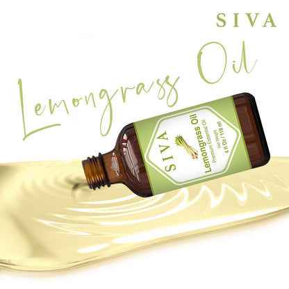 SIVA Lavender Essential Oil - 4 Fl Oz – Natural Lavender Oil - for Diffuser, Face, Skin Care, Aromatherapy, Hair Care, Scalp and Body Massage - with Dropper - Nirvana Guru