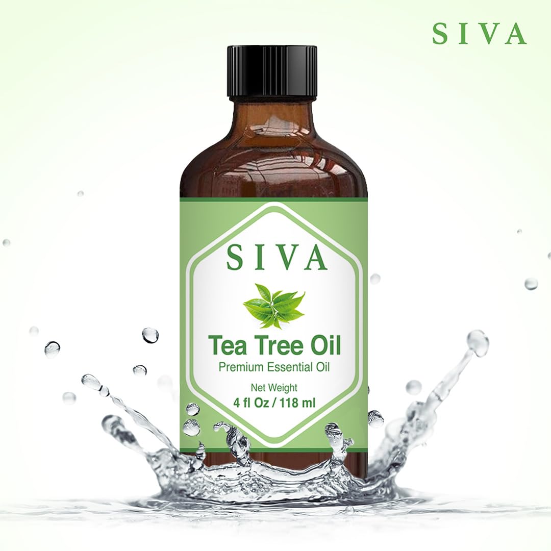 SIVA Lavender Essential Oil - 4 Fl Oz – Natural Lavender Oil - for Diffuser, Face, Skin Care, Aromatherapy, Hair Care, Scalp and Body Massage - with Dropper - Nirvana Guru