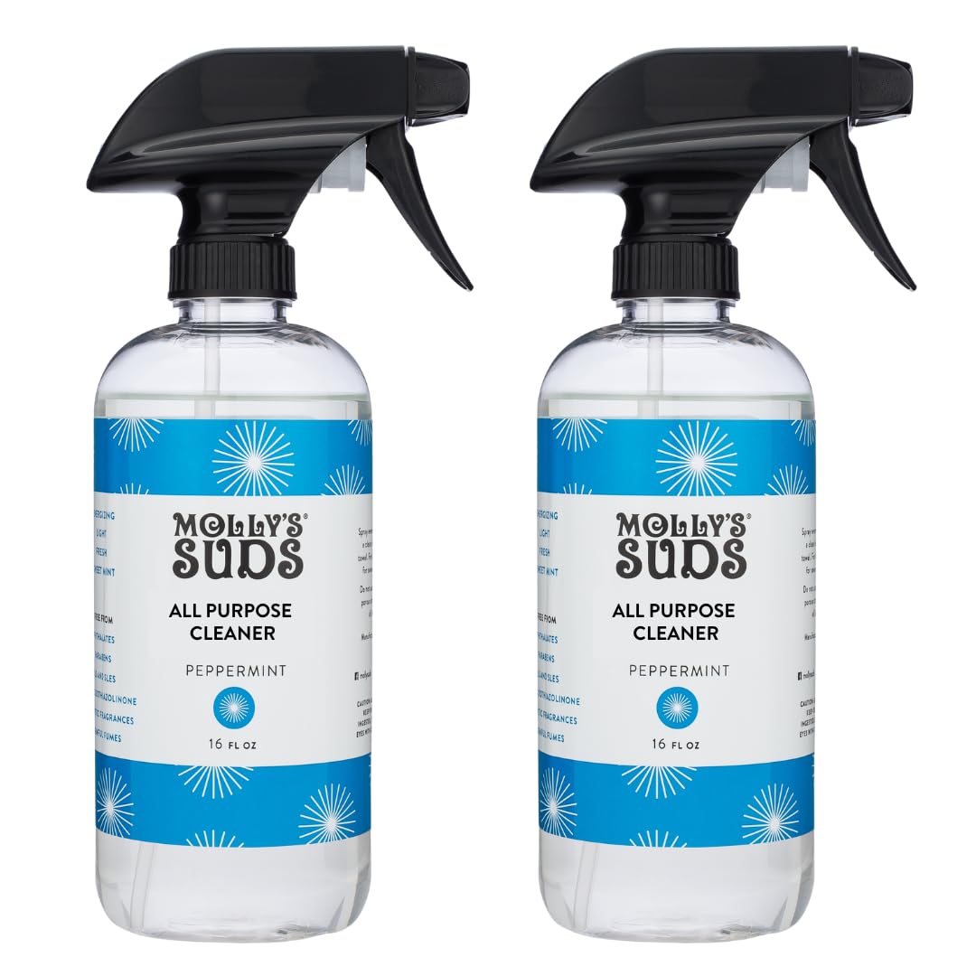 Molly's Suds All Purpose Cleaner | Multi Surface Household Spray (Powerful, Versatile) | Clean, Simple Ingredients | Lemon Burst, 16 oz (2 Pack) Nirvana Guru