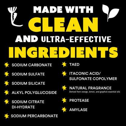 Molly's Suds Dishwasher Pods | Clean Dishwasher Detergent, Cuts Grease & Rinses Clean (Residue-Free) for Sparkling Dishes | 60 Auto-Release Tabs (Citrus) Nirvana Guru