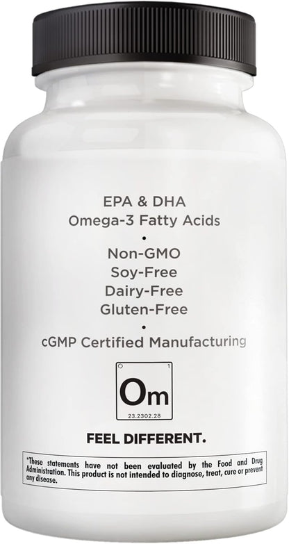 Amen Omega-3 Supplement - 1500mg High-Potency Daily Omega 3 - EPA and DHA Fatty Acids Fish Oil - 45-Day Supply - Fatty Acid Supplements - Fish Oil Pills - Non-GMO - 90 Soft Gels Capsules Nirvana Guru