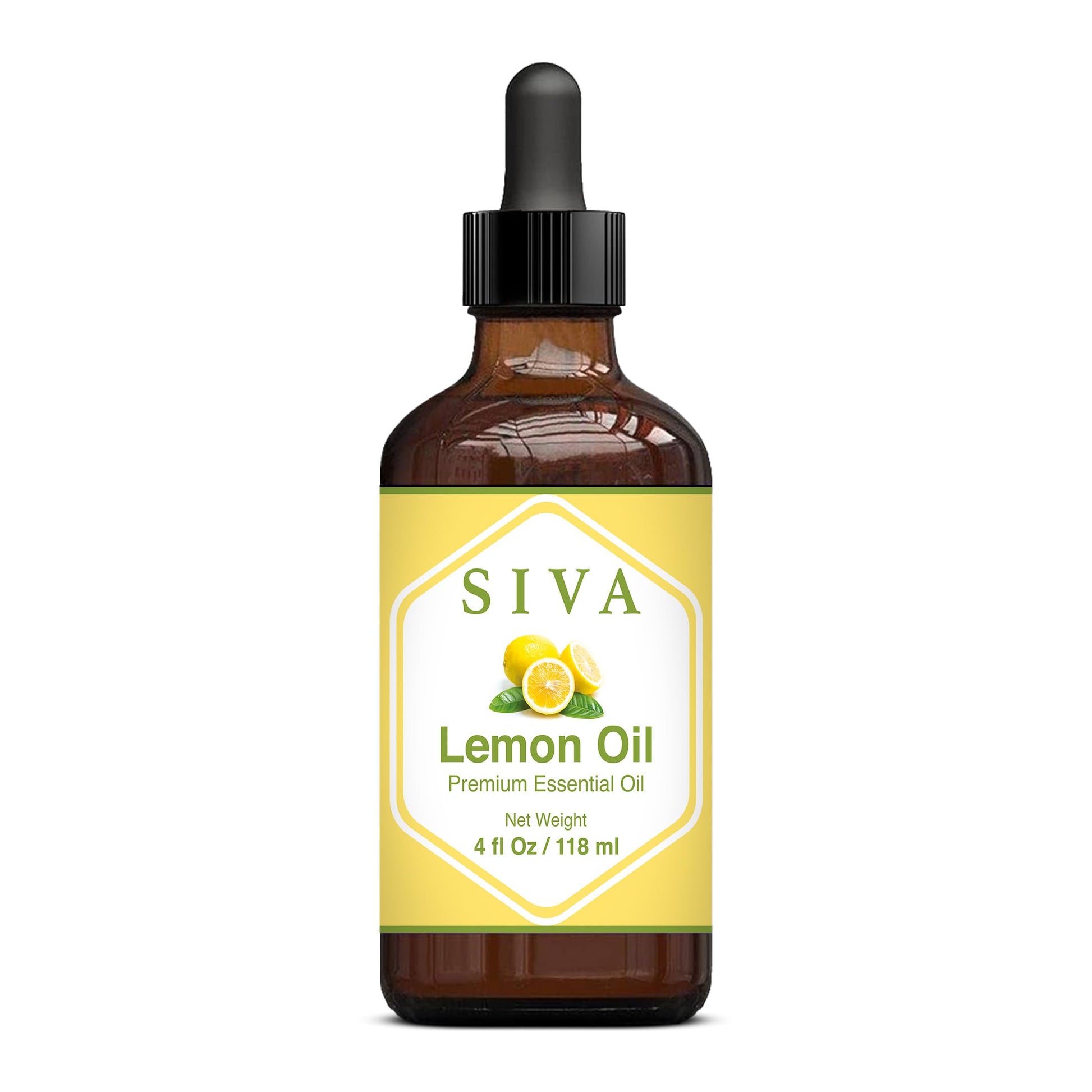 SIVA Lavender Essential Oil - 4 Fl Oz – Natural Lavender Oil - for Diffuser, Face, Skin Care, Aromatherapy, Hair Care, Scalp and Body Massage - with Dropper - Nirvana Guru