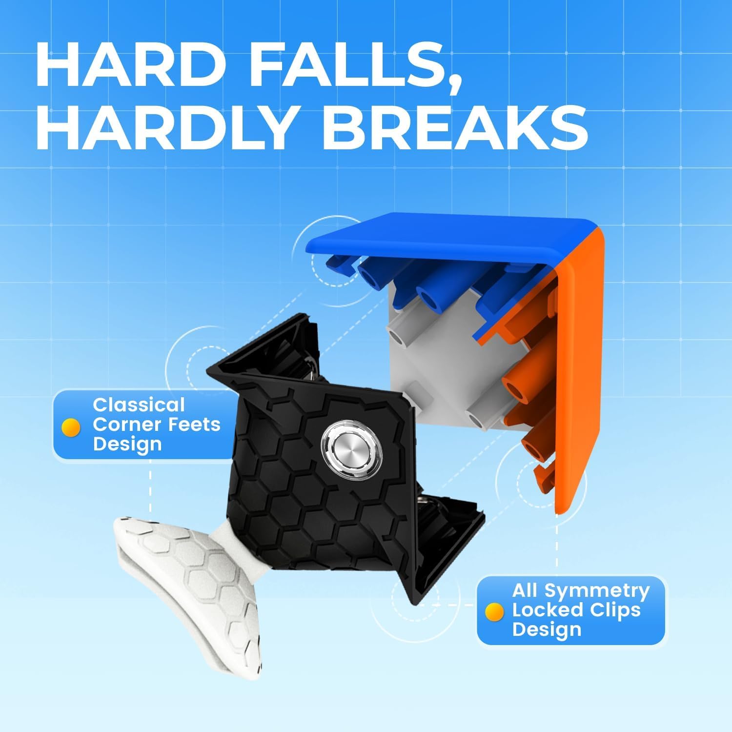 GAN 356 M, Speed Cube 3x3 Magnetic Speedcube Stickerless 356M Fidget Toys for Kids Adults, No Extra GES Nirvana Guru