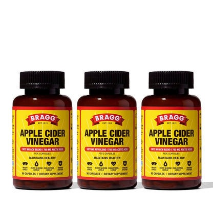 Bragg Apple Cider Vinegar Capsules with Vitamin D and Zinc - 90 Capsules - Supports The Immune System - Nirvana Guru