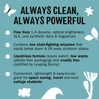 Molly’s Suds Laundry Detergent Sheets | Gentle on Sensitive Skin, Powerful Bio-Based Enzymes, Stain-Fighting | Liquidless & Plastic-Free Packaging | 70 Loads (Unscented) Nirvana Guru