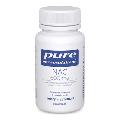 Pure Encapsulations NAC 600 mg - N-Acetyl Cysteine NAC Supplement for Lung Health & Immune Support, Liver Support & Antioxidants* - with Freeform N-Acetyl-L-Cysteine - 90 Capsules Nirvana Guru