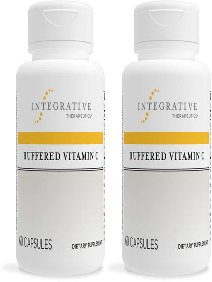 Integrative Therapeutics Buffered Vitamin C Capsules 1,000 mg - Immune Support Supplement* - Antioxidant Support* - Gentle Formula - Gluten Free - 60 Vegan Capsules - Nirvana Guru
