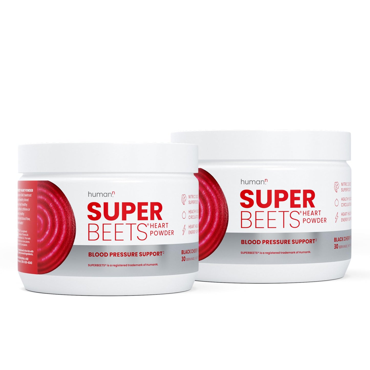 HumanN SuperBeets Beet Root Powder - Non-GMO Beetroot Superfood - Nitric Oxide Supplement for Heart Health, Circulation & Blood Pressure Support - Black Cherry, 30 Servings - Nirvana Guru